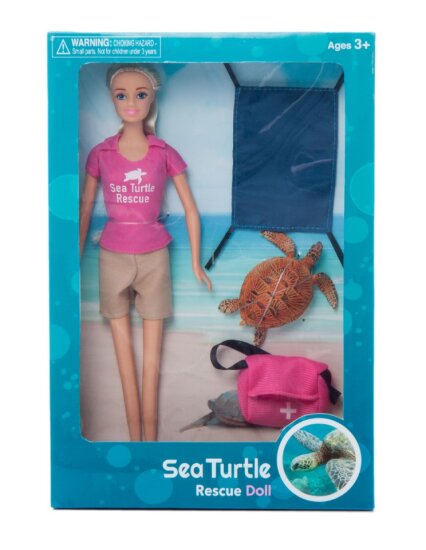 Sea Turtle Rescue Girl Doll Set