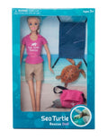 Sea Turtle Rescue Girl Doll Set