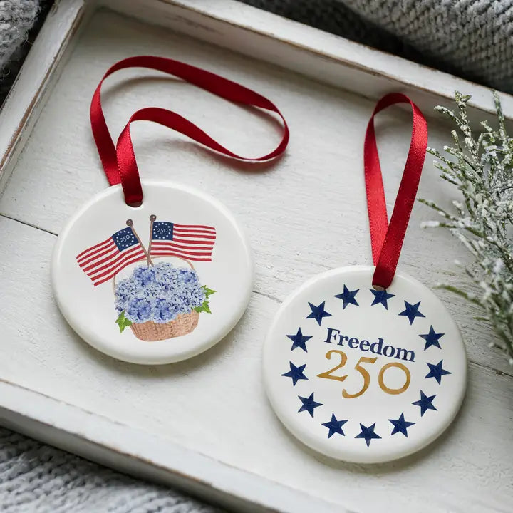 America 250 Ceramic Ornament