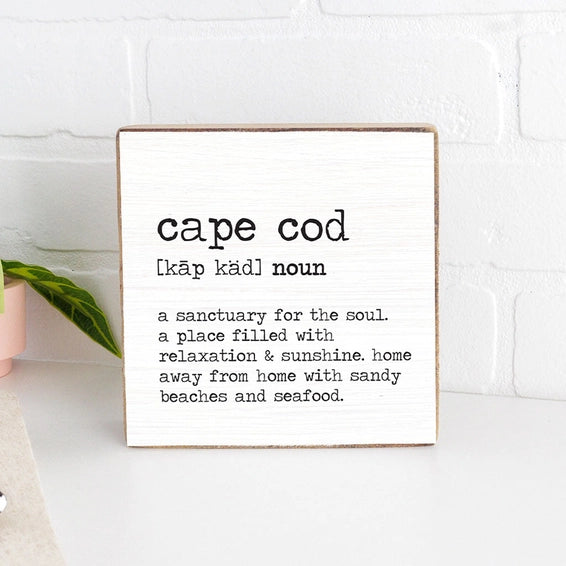 Cape Cod Block Sign