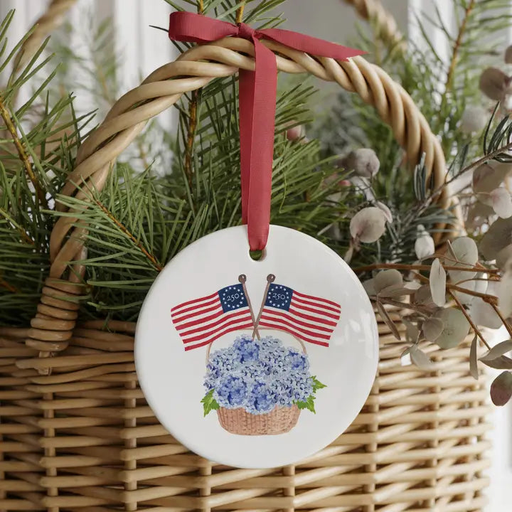 America 250 Ceramic Ornament