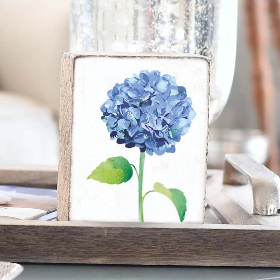 Hydrangea Block Sign