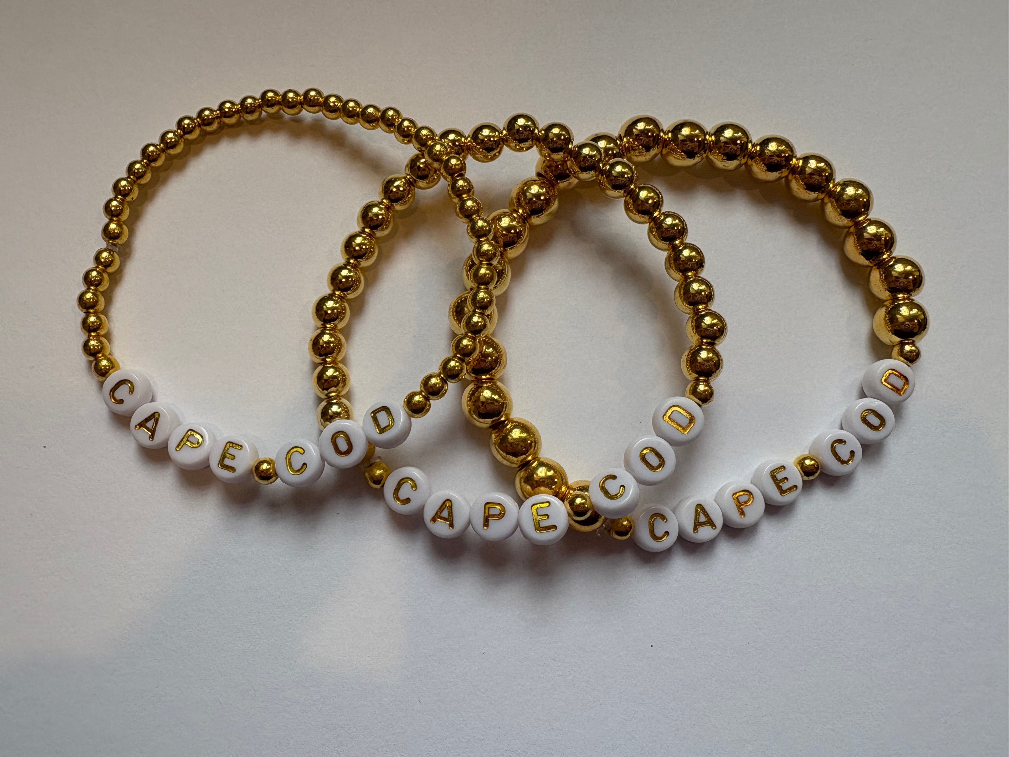Gold Beaded Cape Cod Bracelet