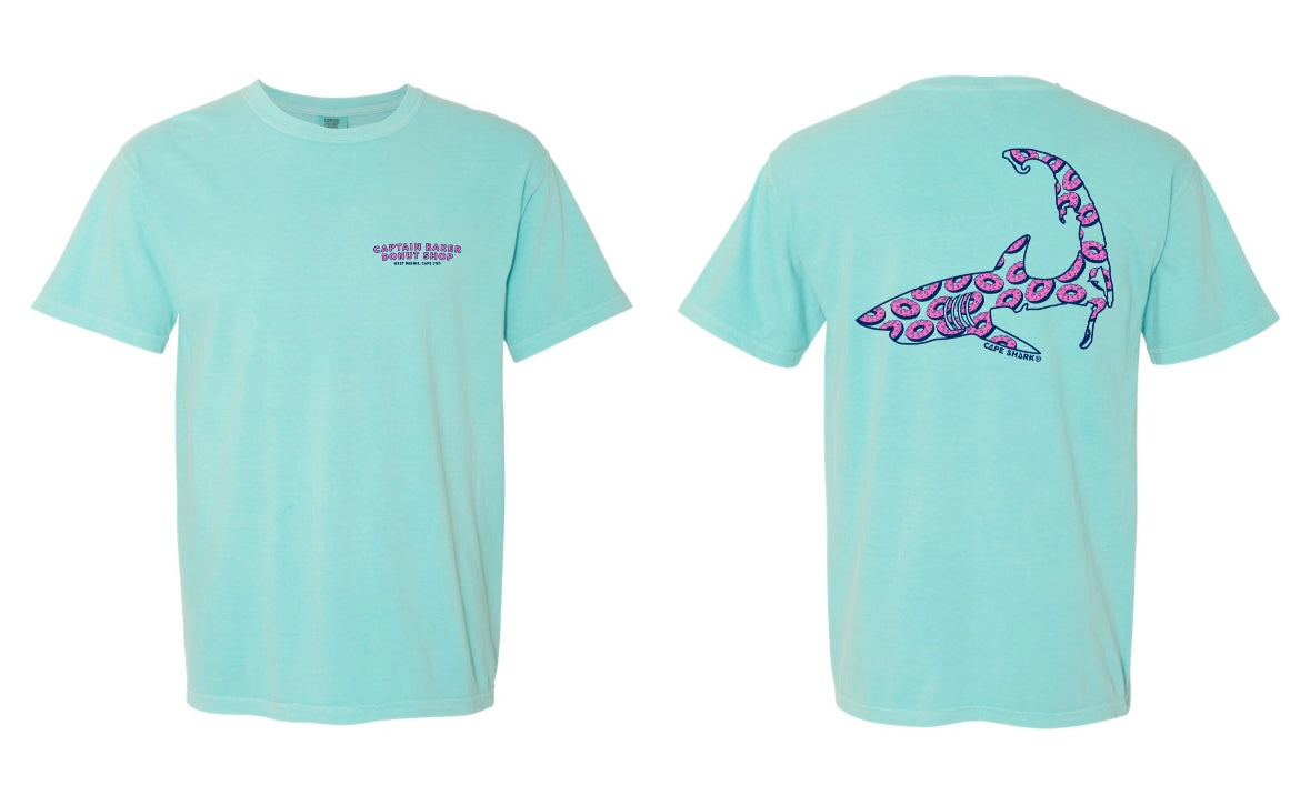 Cape Shark x Captain Baker Donuts Collab Tshirt - ADULT