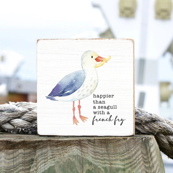 Seagull with French Fy Block Sign
