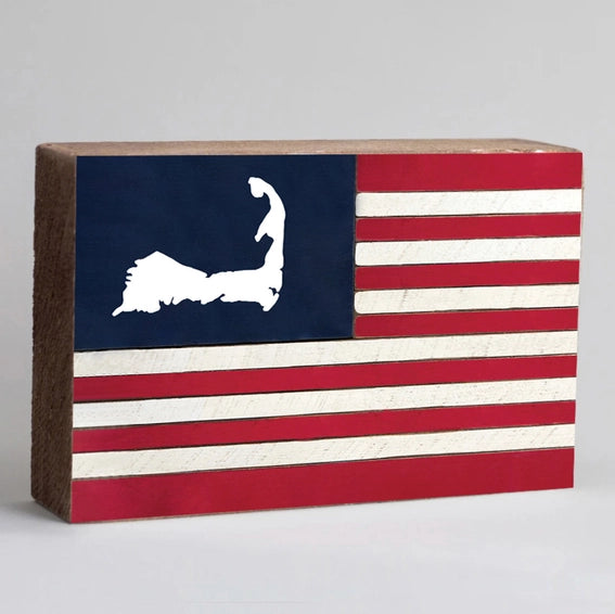 Cape Cod Flag Block Sign