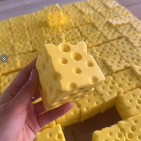 Viral Cheese Cube Squishy