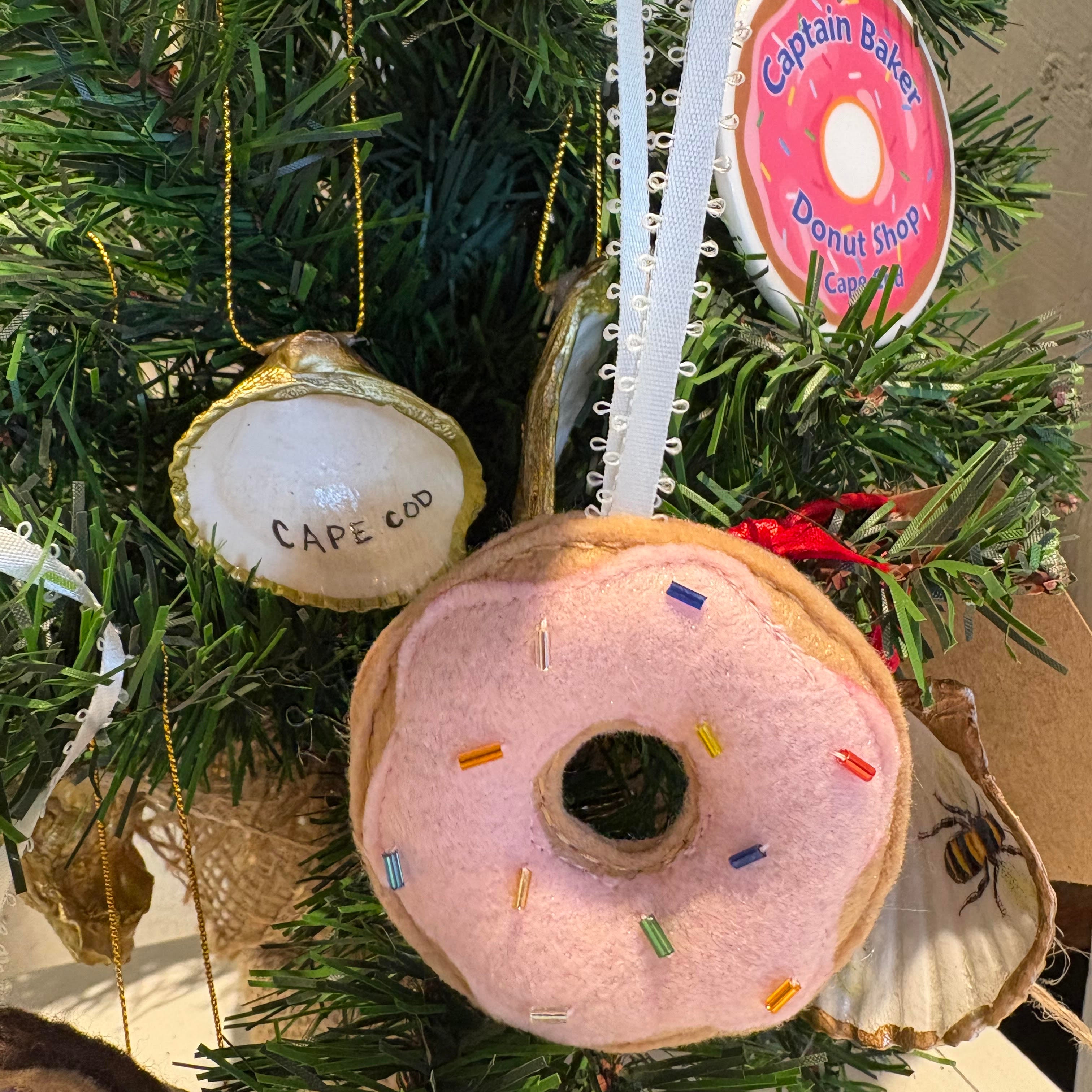 Pink Donut Ornament